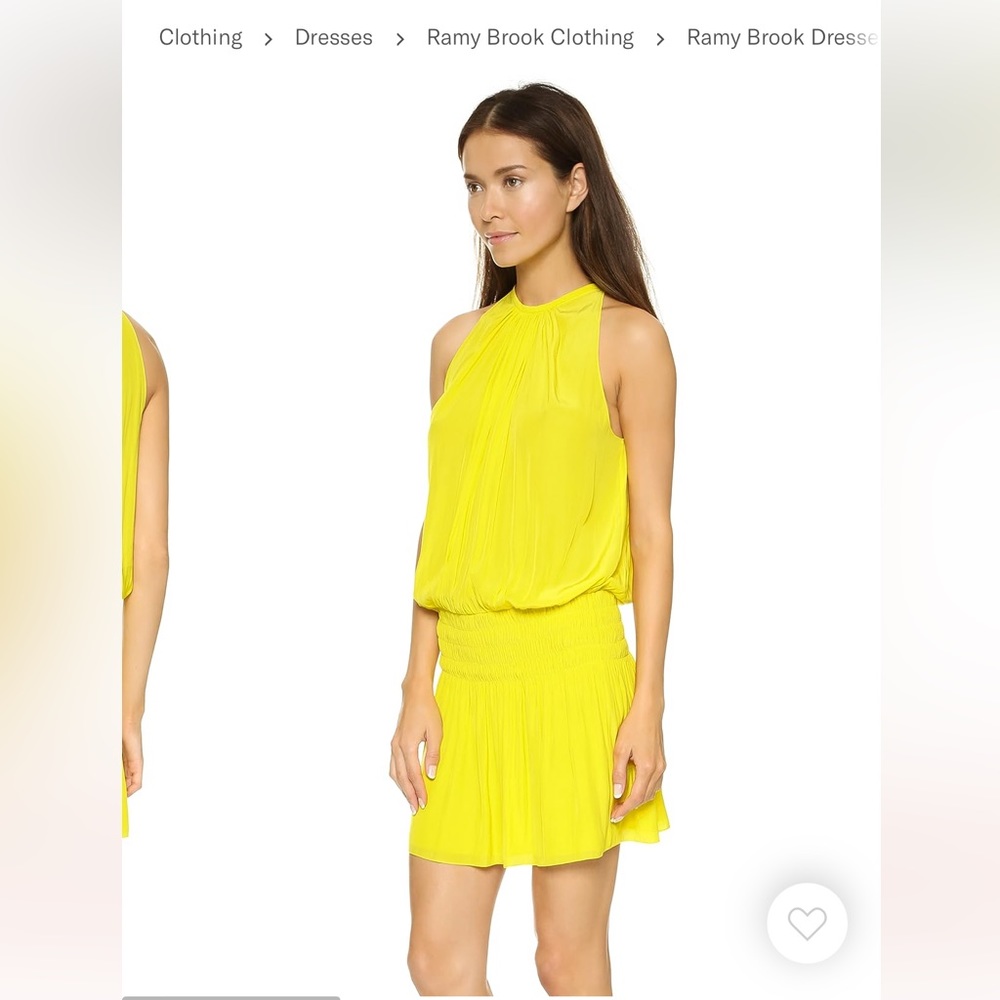 Ramy brook paris dress yellow